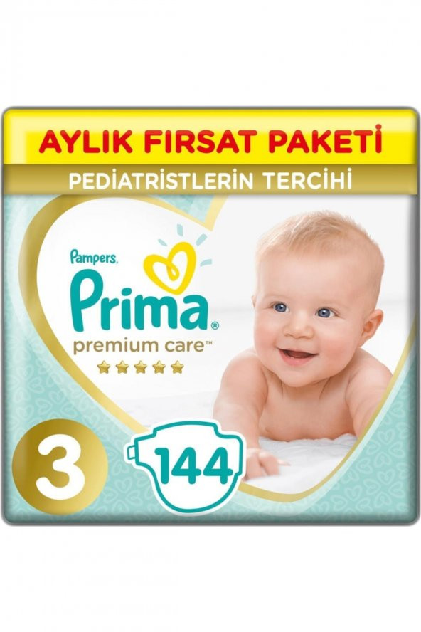 Prima Premium Care Aylık Fırsat Paketi 3 Beden 144 Adet