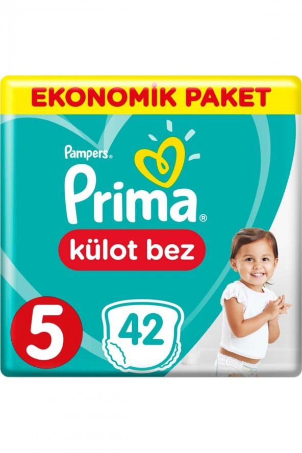 Prima  Külot Bebek Bezi 5 Beden Ekonomik Paket 42 Adet