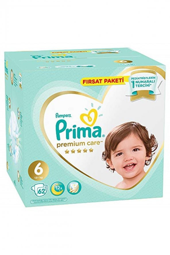 Prima  Bebek Bezi Premium Care 6 Beden 62 Adet Ekstra Large Fırsat Paketi - 2