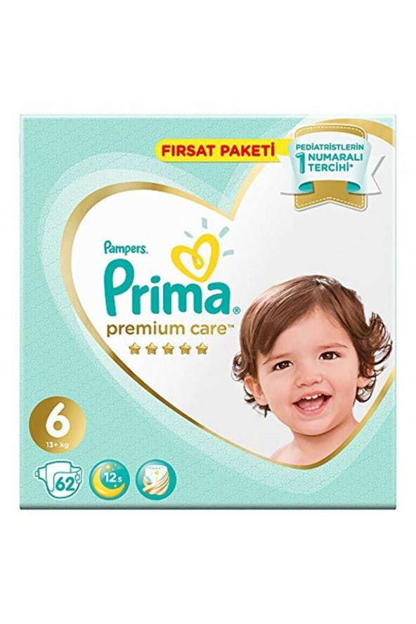Prima  Bebek Bezi Premium Care 6 Beden 62 Adet Ekstra Large Fırsat Paketi - 3