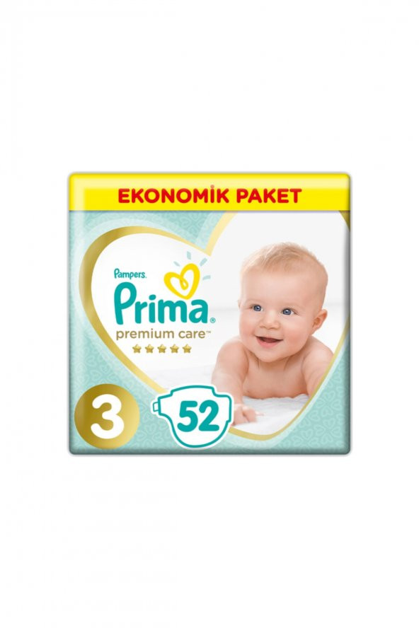 Prima Premium Care Ekonomik Paket Midi 3 Numara 52li