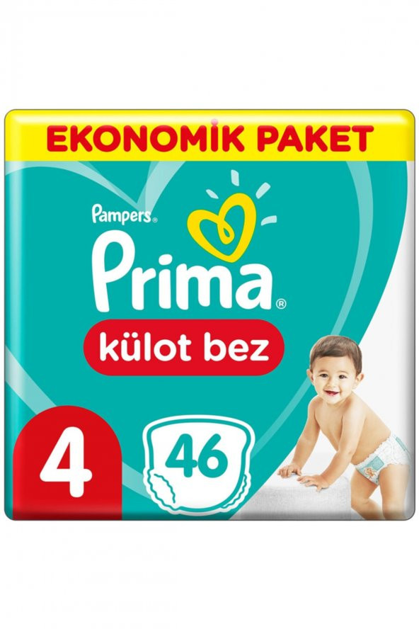 Prima  Külot Bebek Bezi 4 Beden Ekonomik Paket 46 Adet