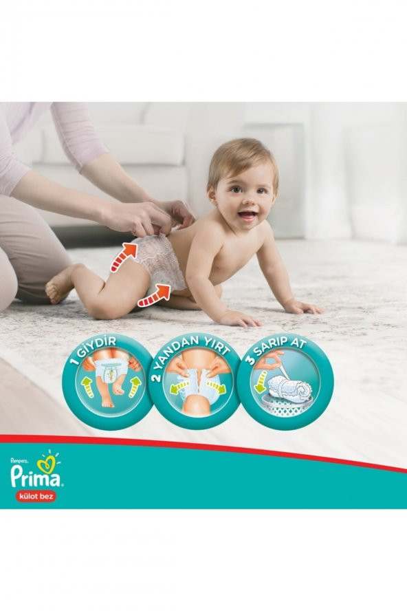 Prima Külot Bebek Bezi 6 Beden 34 Ekonomik Paket 34*3 102 Adet - 4
