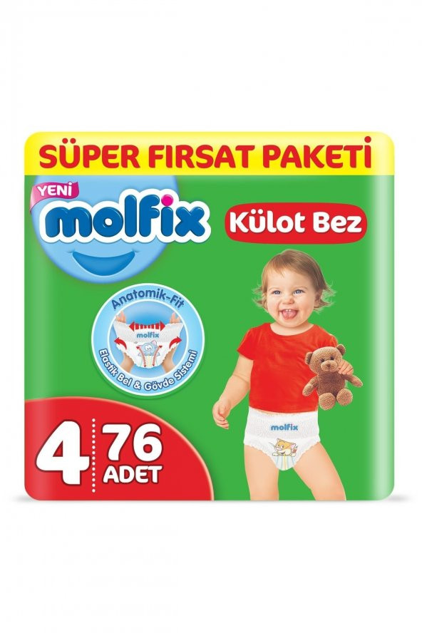 Molfix  Pants Külot Maxi 76 Adet Süper Fırsat Paketi