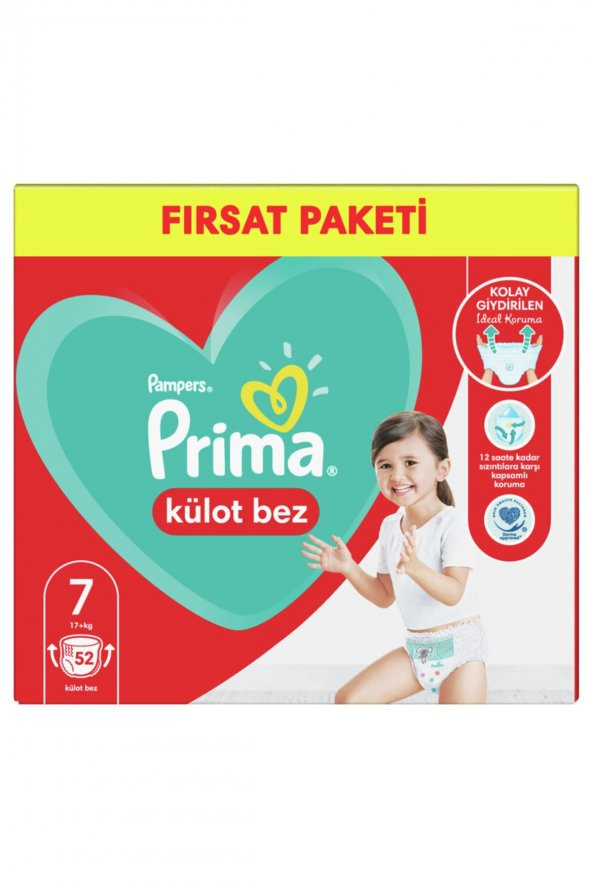 Prima  Külot Bebek Bezi Fırsat Paketi Xxl 7 Beden 17 Kg+ 52 Adet - 2