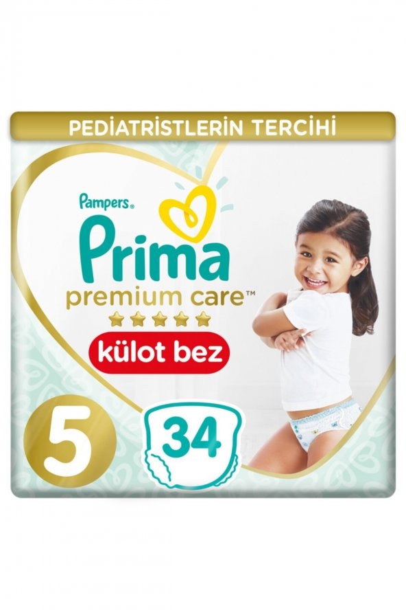 Prima  Premium Care Külot Bez Junior 5 Beden Ikiz Paket 12-17 Kg 34 Adet