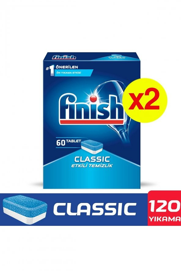 Finish  Klasik 120li Tablet Bulaşık Makinesi Deterjanı - 2