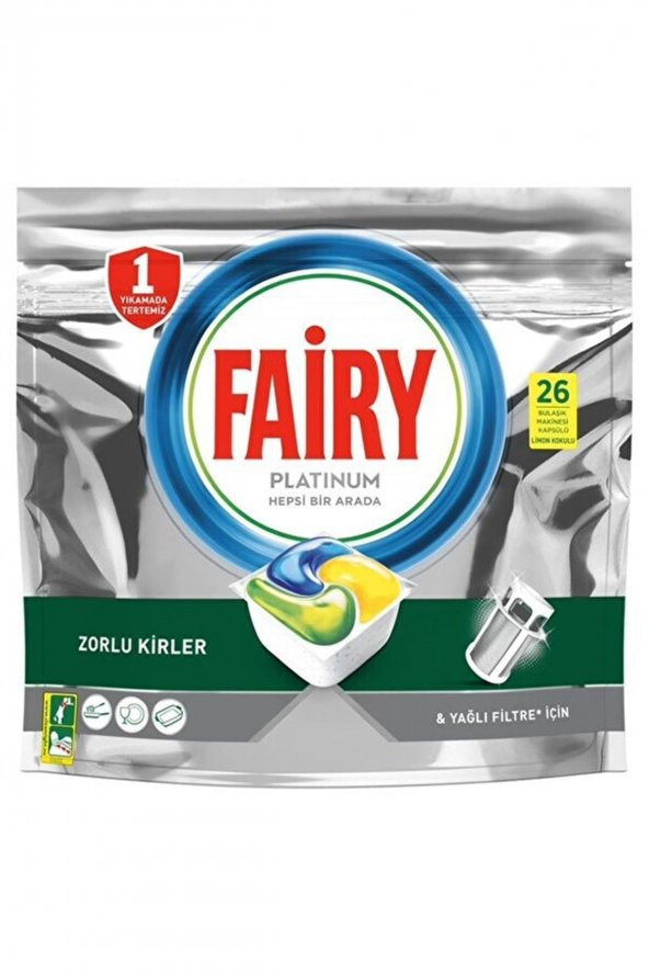 Fairy  Platinum 26 Yıkama Bulaşık Makinesi Deterjanı Kapsülü