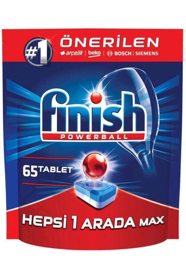 Finish  Hepsi Bir Arada 65 Tablet Bulaşık Makinesi Deterjanı