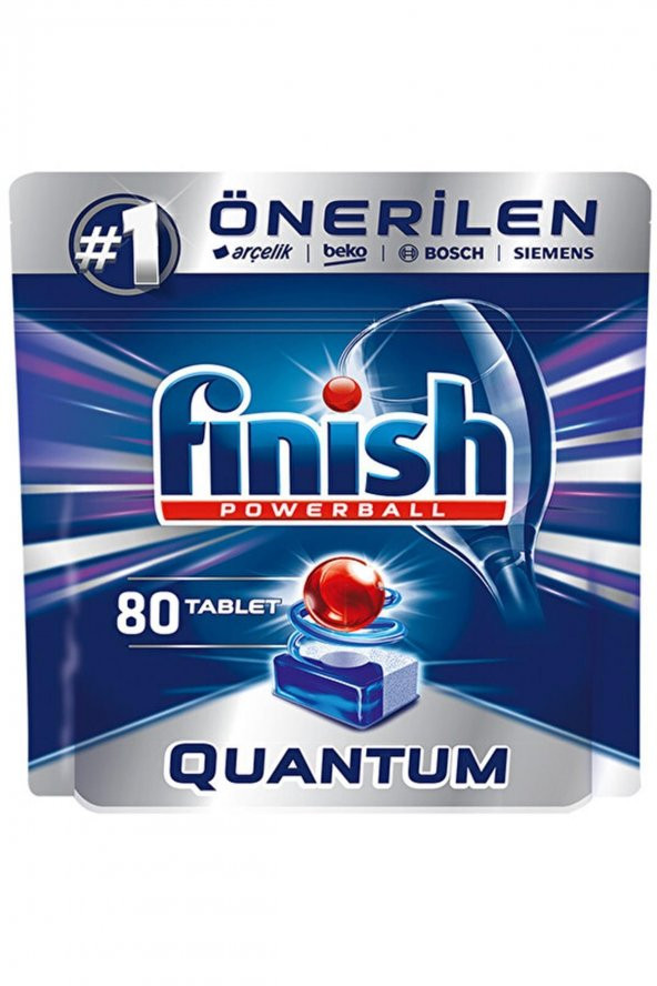 Finish  Marka: Fınısh Quantum 80 Tablet Bulaşık Makinesi Deterjanı