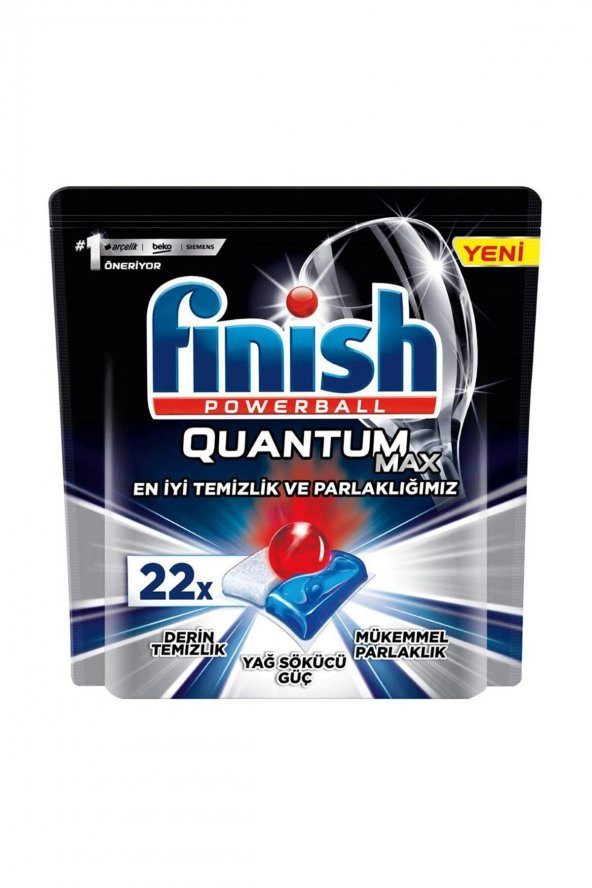 Finish  Quantum Max X2 Bulaşık Makinesi Deterjanı 22 Kapsül