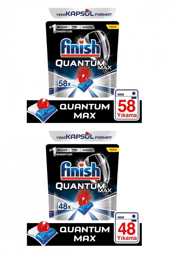Finish  Quantum Max Bulaşık Makinesi Deterjanı 106 Tablet