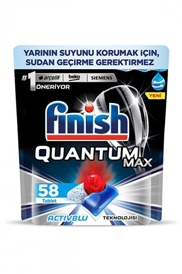 Finish  Marka: Quantum Max 58 Kapsül Bulaşık Makinesi Deterjanı Kategori: Bulaşık Makinesi Deterjanı