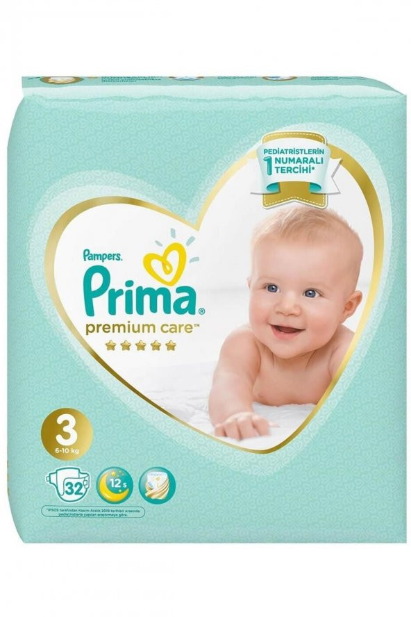 PRIMAN  Prima Bebek Bezi Premium Care 3 Beden Midi