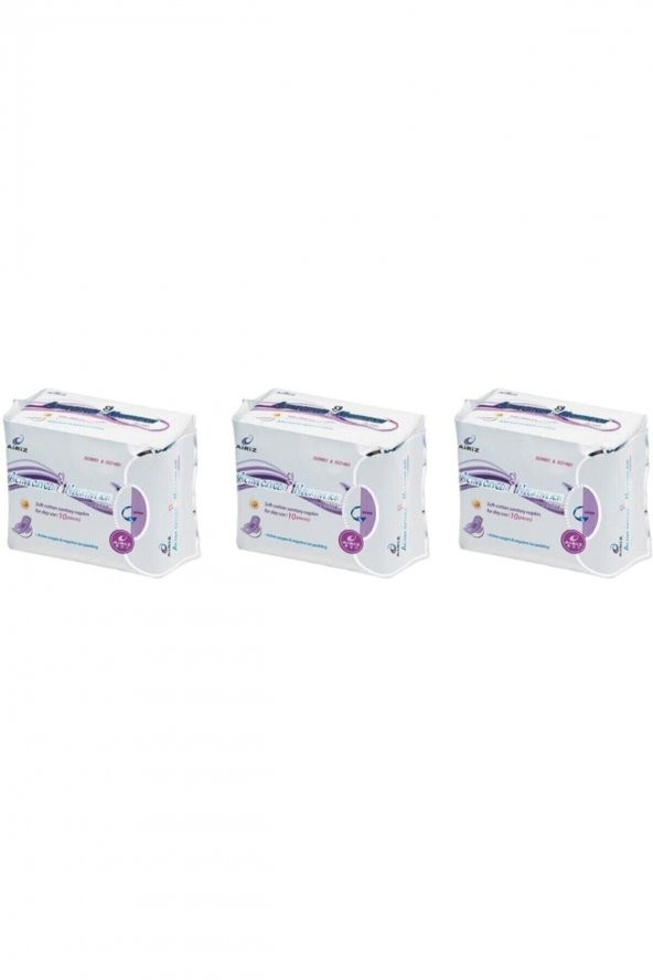 Tiens  Airiz Hijyenik Kadın Pedi 10 Adet Gündüz Kullanımı 3 Paket 10x3 6910181210775