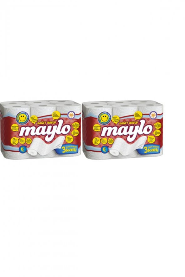 Maylo  X29 Super Üç Katlı Kağıt Havlu 12 Rulo (2 X 6 LI) 500825