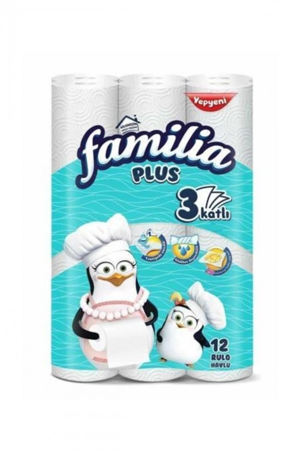 Familia 3 Katlı Kağıt Havlu 12 Rulo