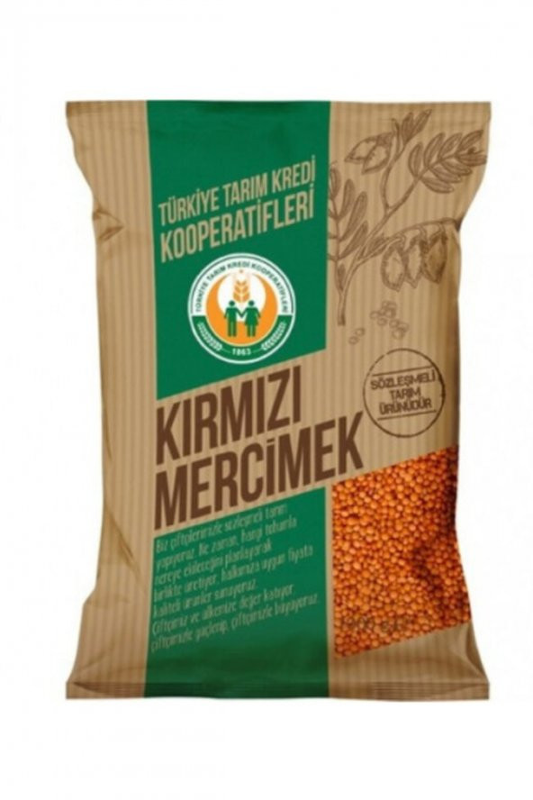 Türkiye Tarım Kredi Kooperatifleri Yaprak Kırmızı Mercimek 2500 gr