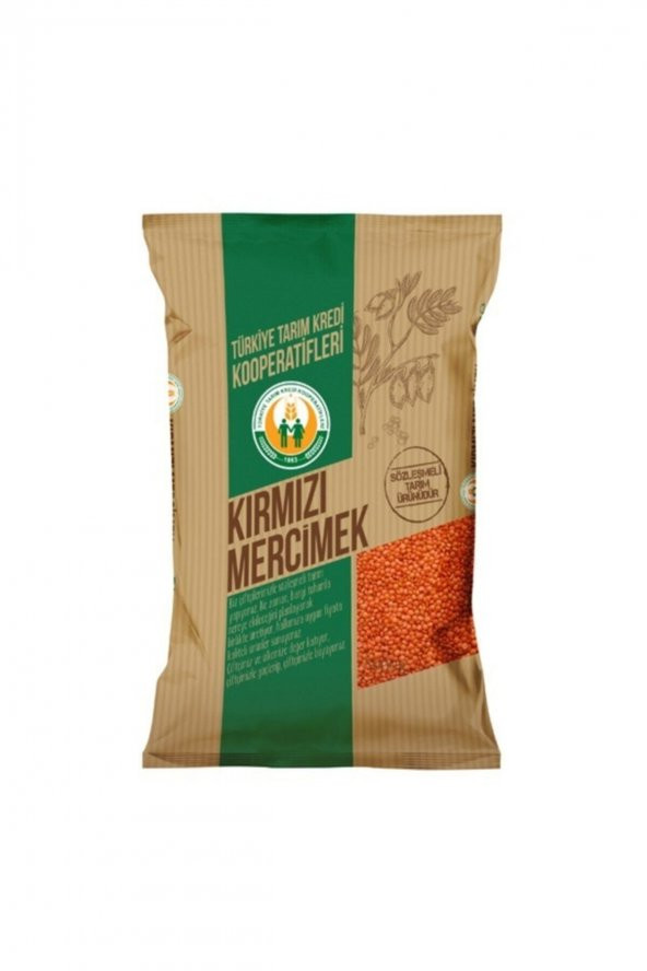 Türkiye Tarım Kredi Kooperatifleri Tarım Kredi Birlik Kırmızı Mercimek 1 Kg