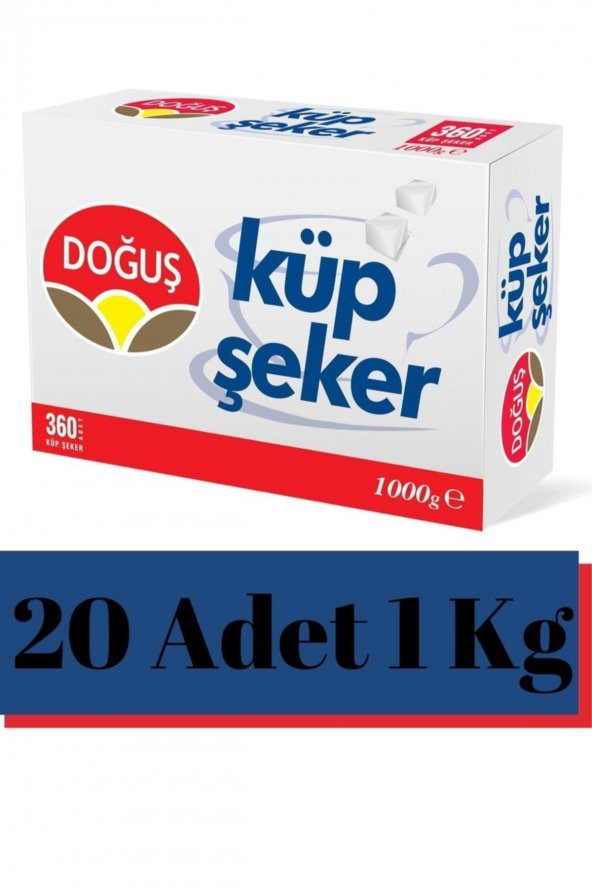 Doğuş  Küp Şeker 360lı 1 Kg 20 Adet