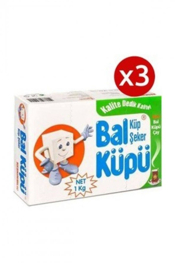 Bal Küpü 3 Adet Balküpü Kesme Şeker 1000gr 360lı 3 Adet