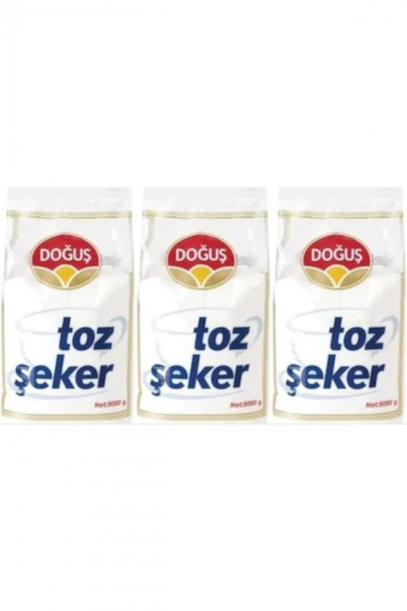 Doğuş  Toz Şeker 5 Kg 3 Adet