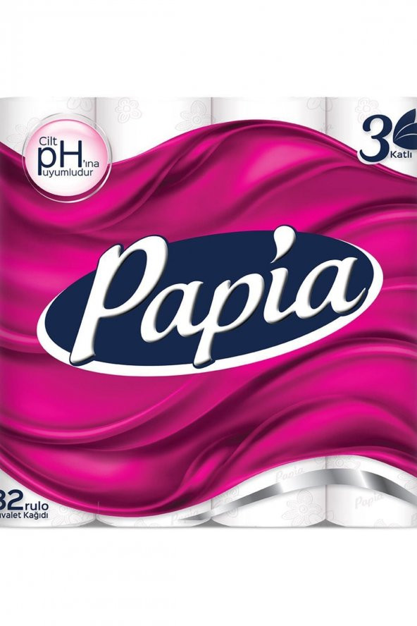 Papia  Marka: Tuvalet Kağıdı 32lı 3 Katlı Kategori: Tuvalet Kağıdı