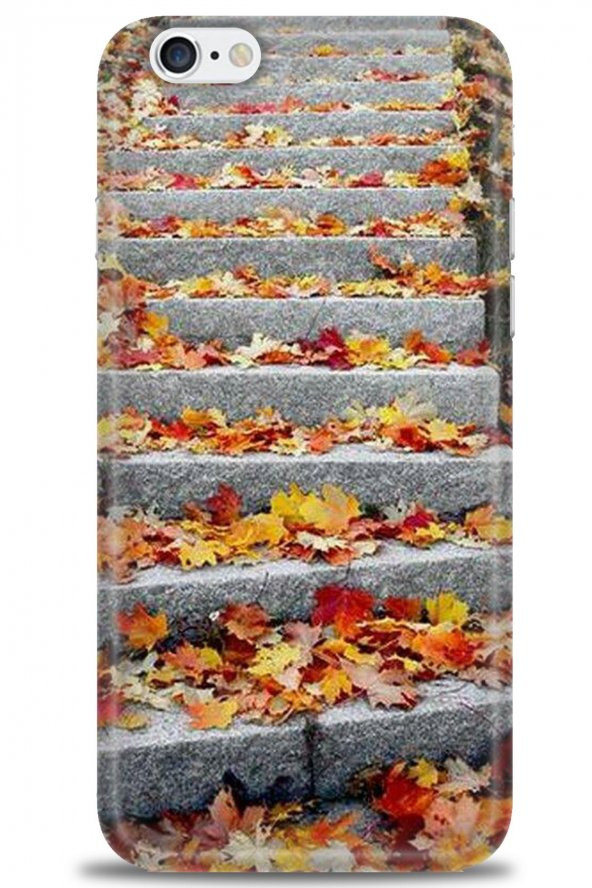 iPhone 6 Kılıf HD Baskılı Kılıf - cicek-24 + Temperli Cam