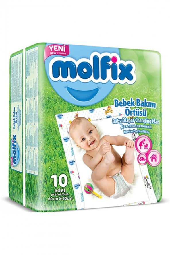 Molfix  Molfıx Bebek Bakım Örtüsü 10lu