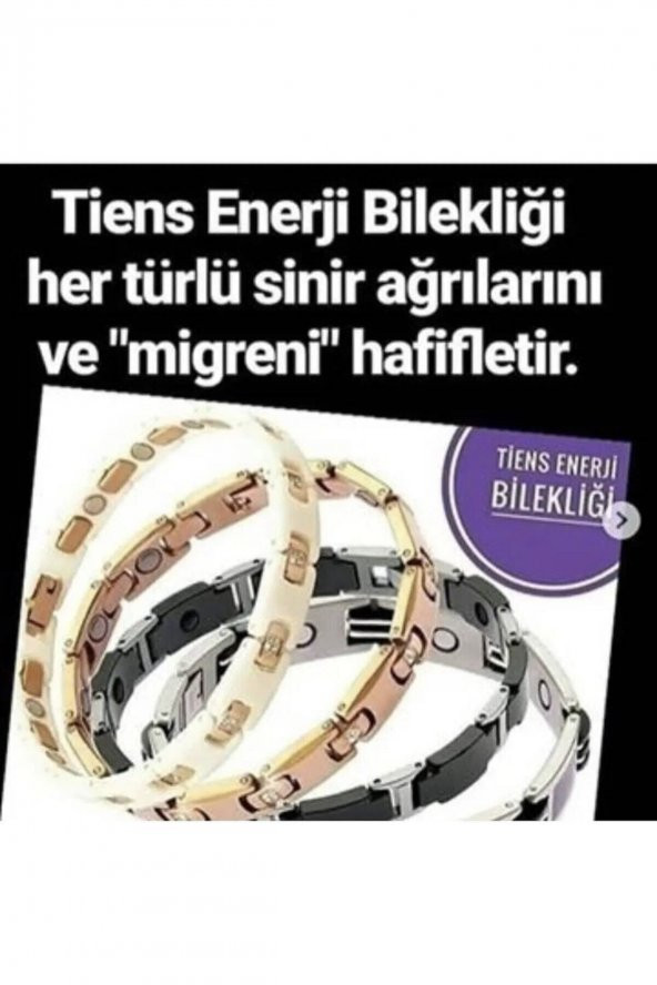 Tiens Ürünleri  Tiens Özel Tasarım Titanyum Enerji Bilekliği