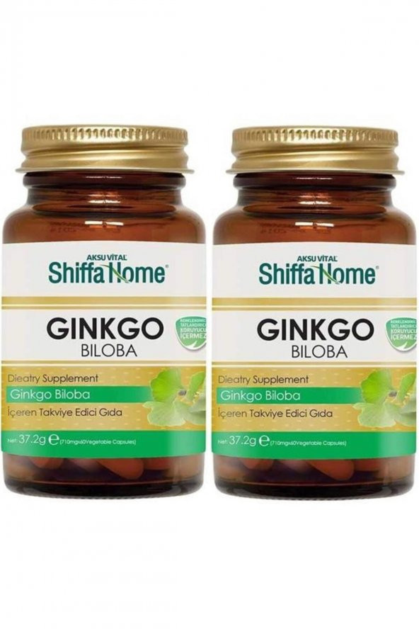 Ginkgo Biloba Kapsülü 2 Kutu Aksu Vital Ginko Biloba