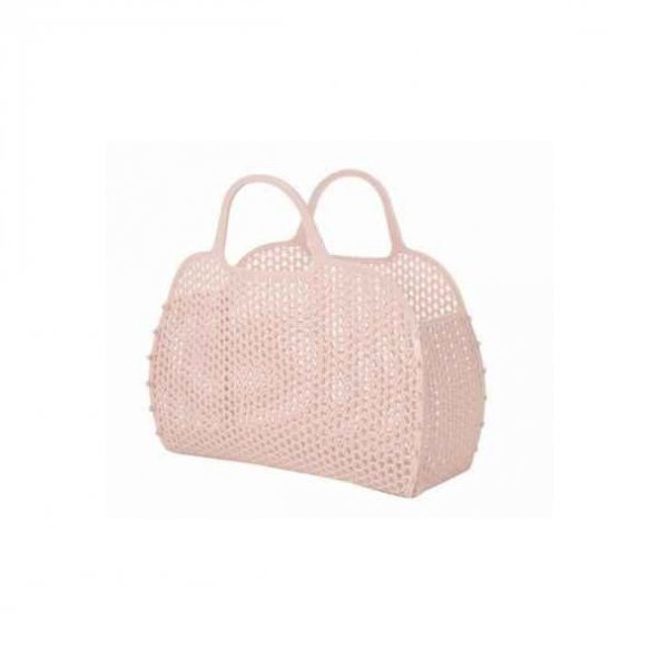 Demonte Plastik Plaj Çantası Pembe - 2