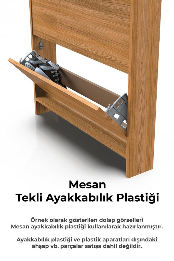 Mesan Shocab Tekli Ayakkabılık Beyaz - Resim 5