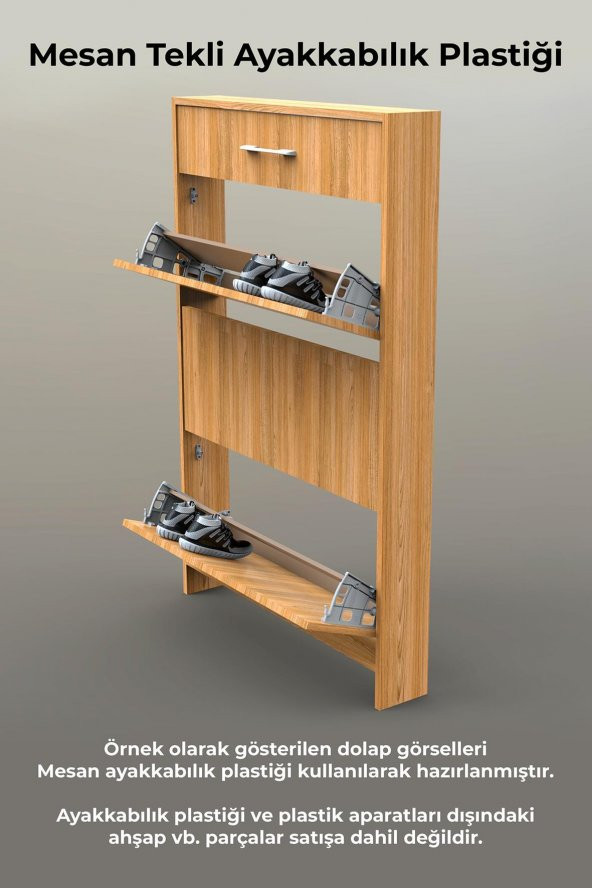 Mesan Shocab Tekli Ayakkabılık Beyaz - Resim 6