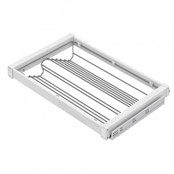 Starax Ayakkabılık Alüminyum 80cm Beyaz - 3