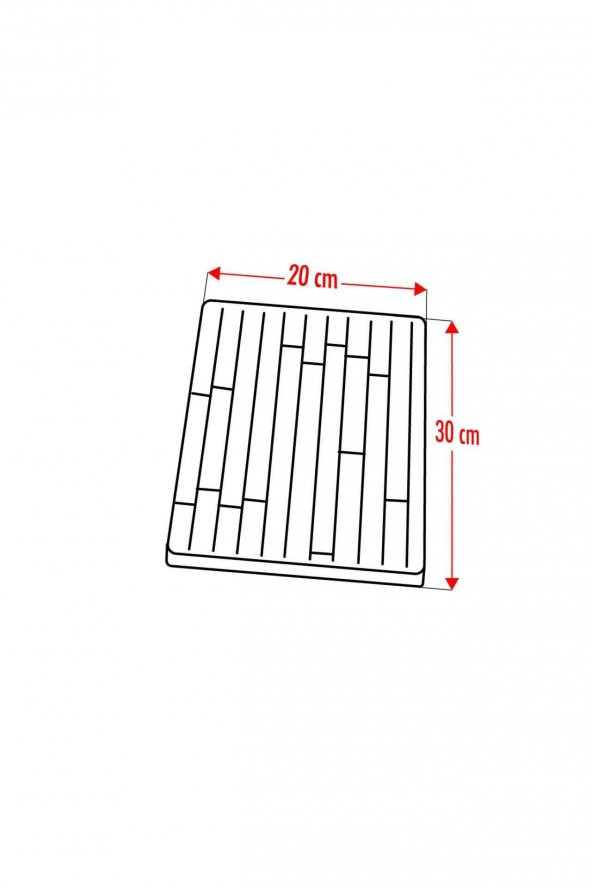 Bambu Kesme Tahtası Sunum Tahtası 20x30 - 3