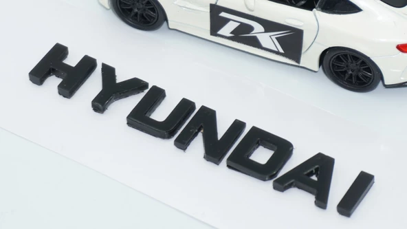 DK Tuning Hyundai Bagaj 3M 3D Siyah ABS Yazı Logo - Resim 4