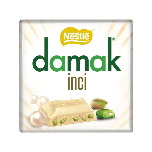 Nestle Damak Antep Fıstıklı İnci Kare Çikolata 60 gr 6 adet - 2