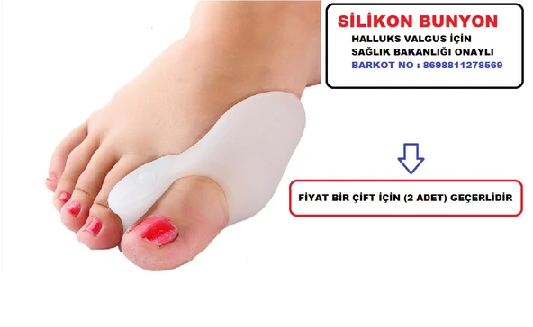 HALLUKS VALGUS GECE ATELİ AYAK PARMAK AYIRICI ATELİ BUNYON PARMAK ARASI MAKARA FULL SET - 9