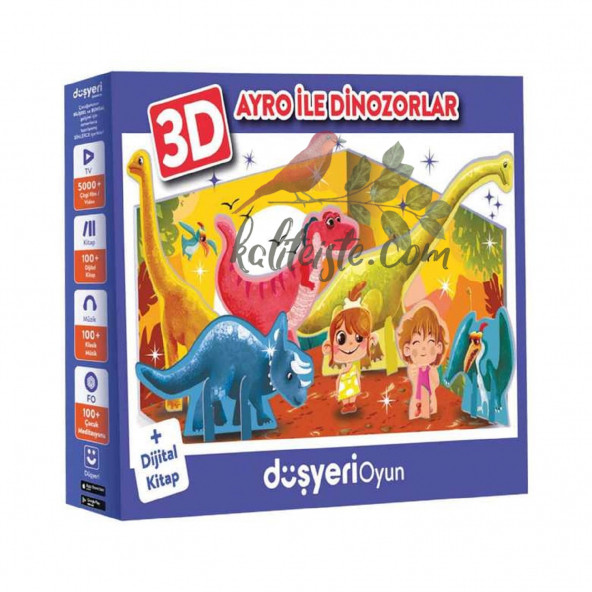 Puzzle 3D Ayro İle Dinazorlar - 3