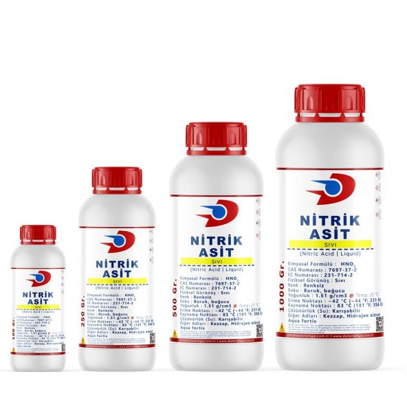 Dolar Kimya Nitrik Asit | Kezzap 56 Saflık | 500 Gram - 3
