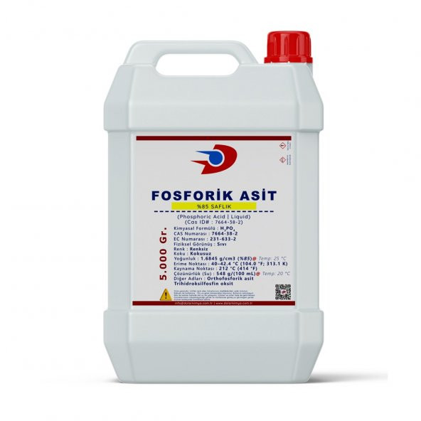 Dolar Kimya Fosforik Asit 85 Saflık  5 KG