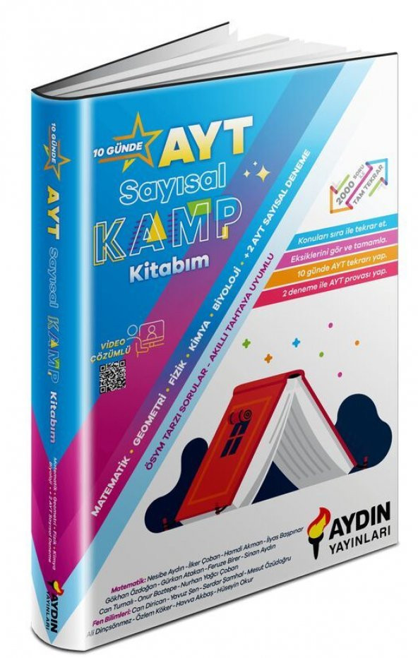 Aydın Yayınları AYT Sayısal Kamp Kitabım