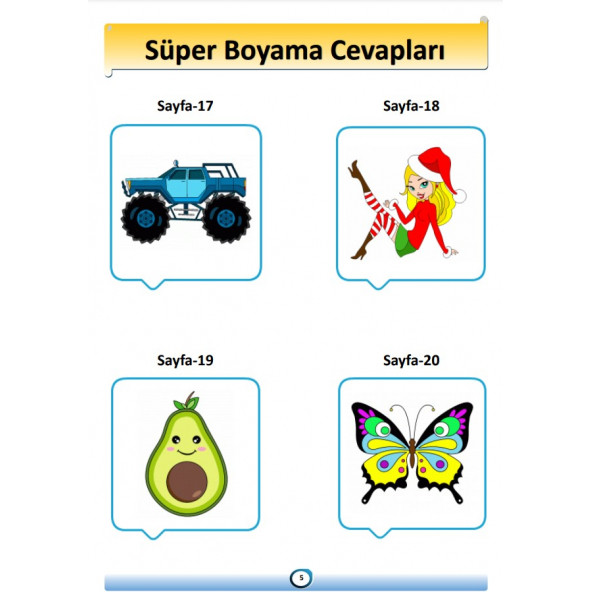 Okul Öncesi Örnekli SÜPER Boyama Kitabı - 4