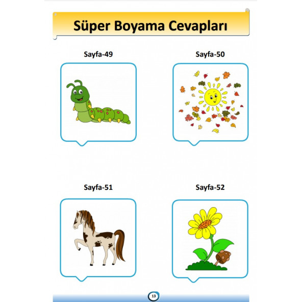 Okul Öncesi Örnekli SÜPER Boyama Kitabı - 5