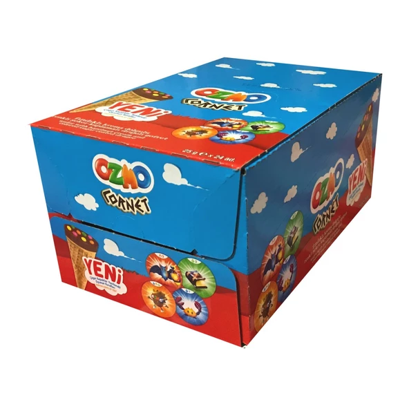 Ozmo Cornet Fındıklı Çikolatalı Gofret 25 gr 24 adet - 2