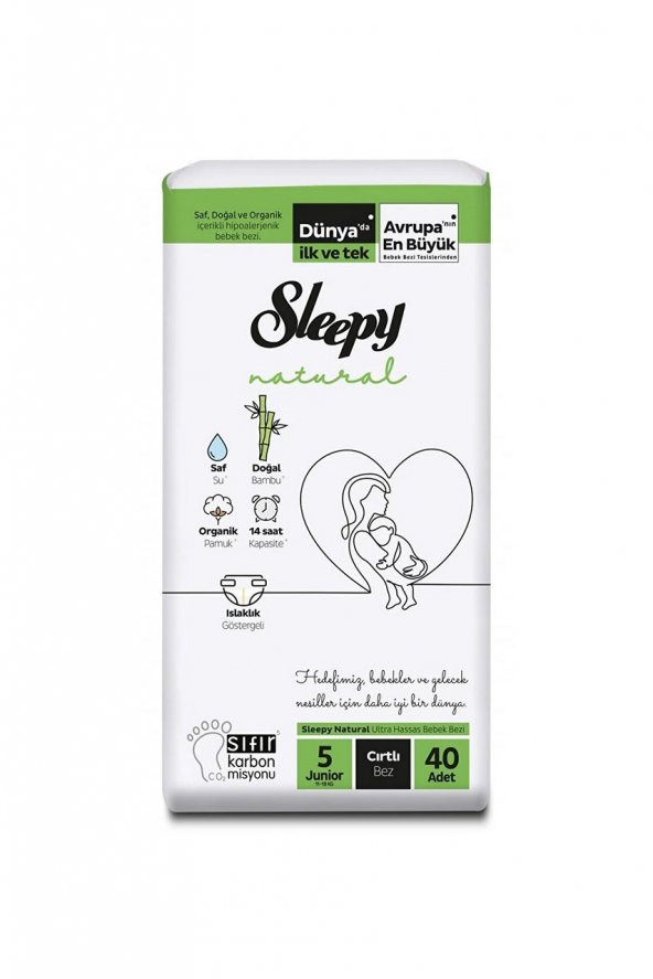 Sleepy 2li Çocuk Bez. Junior 40lı