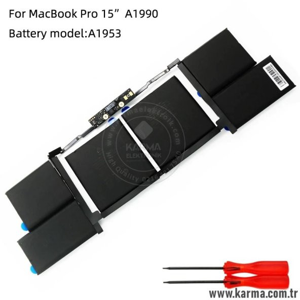 MacBook Pro 152018 A1953 uyumlu A1990 EMC 3215 Batarya, Pil - 2