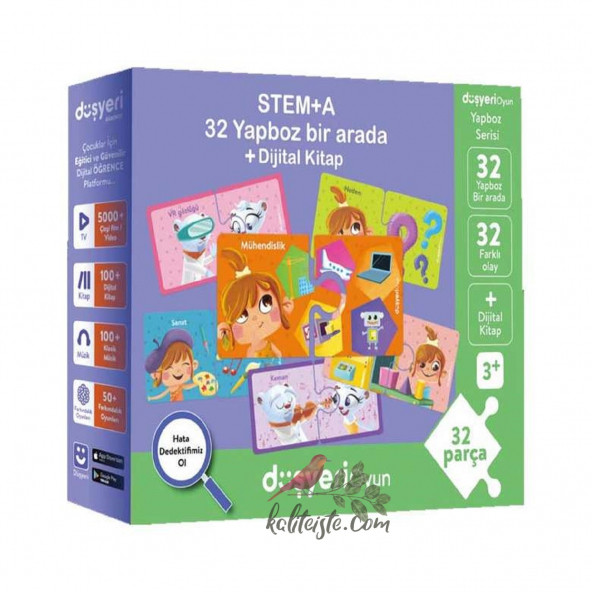 Stem A 32 Parça Yapboz - Mor - 2