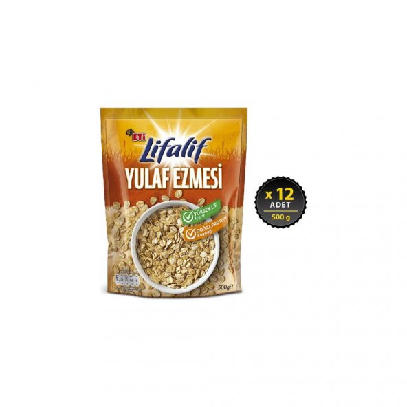 Eti Lifalif Yulaf Ezmesi 500 g x 12 Adet